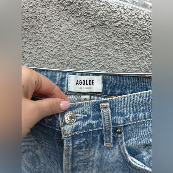 AGOLDE 90s Mid Rise Loose Fit Jean in Fall Out Size 25 High Rise Slouchy Baggy - Picture 8 of 11